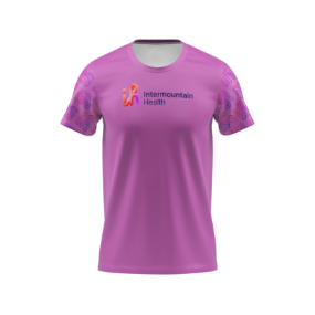 Sublimated Tee Heartbeat Light Purple